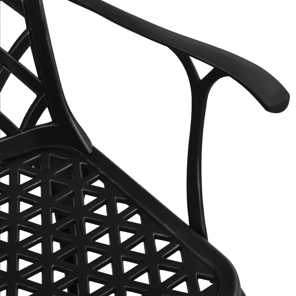 Set da Bistrot 3 pz Nero in Alluminio Pressofuso 3216331