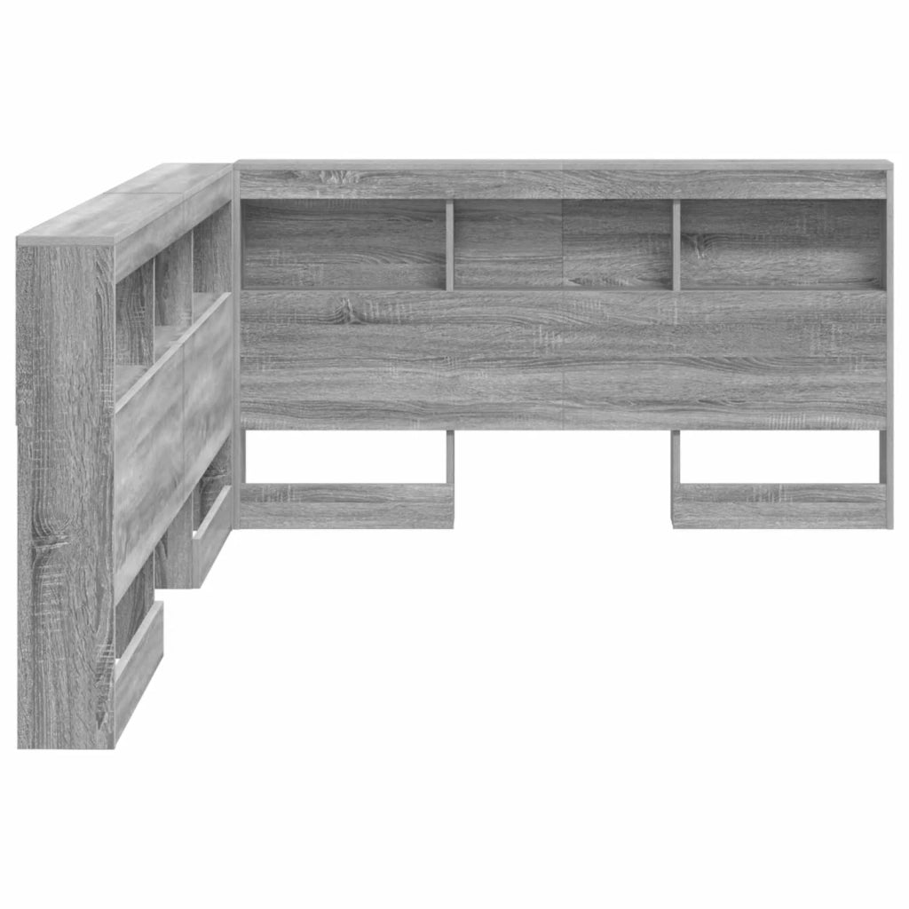 Testata contenitore Grigio Sonoma 160 cm Legno multistrato 3335506