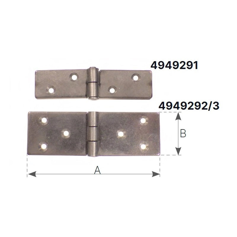 CERNIERA INOX MM.80 X 20