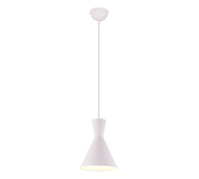 Lampada Sospensione Interno Soffitto Led W6 Doppio Cono Acciaio Enzo GD Trio