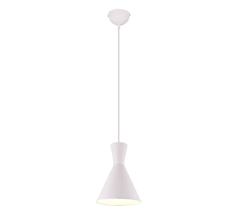 Lampada Sospensione Interno Soffitto Led W6 Doppio Cono Acciaio Enzo GD Trio