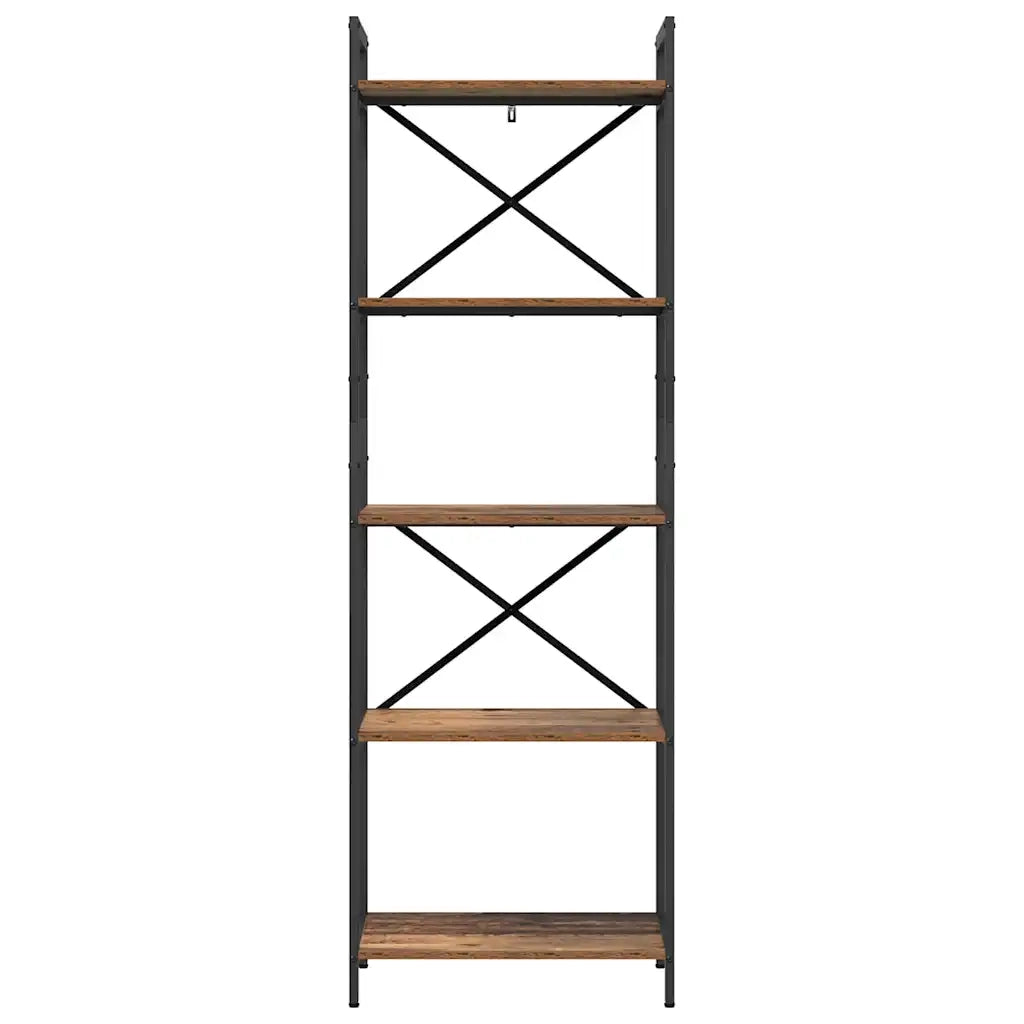 Libreria-Scaffale per Libri-Mobile di Stoccaggio Legno vecchio 56 x 34 x 171 cm Legno multistrato