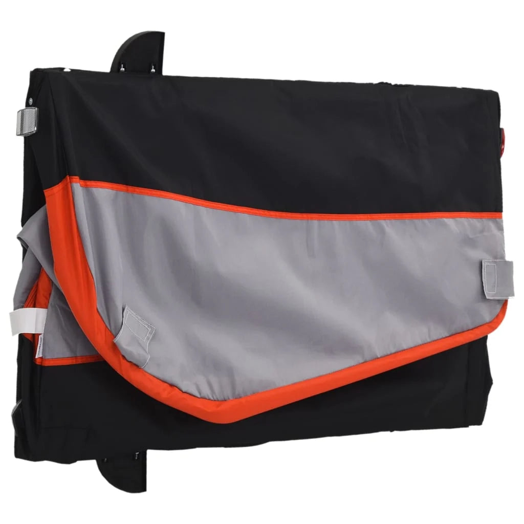 Rimorchio per trasporto biciclette capacità 30 kg ferro arancione 02_0044157