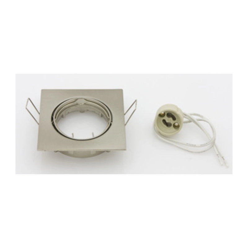 FARETTO QUADRATO INCAS ORIENTAB LED GU10 NIK SAT- 1,0 pz