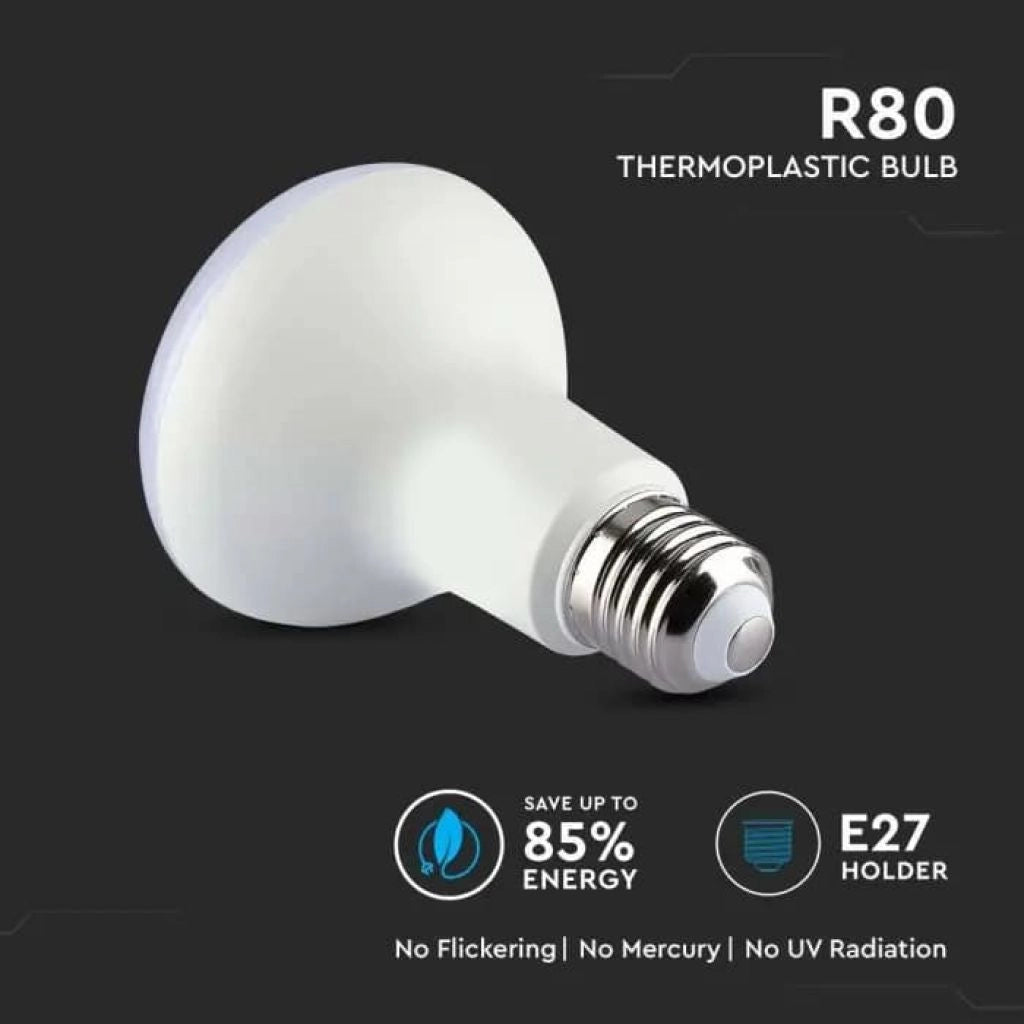 Lampada LED E27 R80 Riflettore 9W=90W 220V Bianco Neutro 4200K SKU-21136