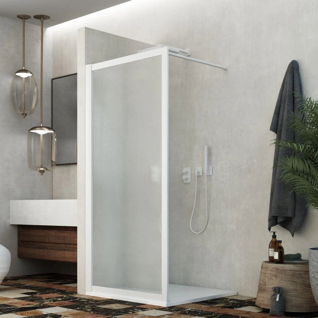 Parete doccia Walk-in Lato 90 CM H 190 in Acrilico mod. Beatrix Profilo
