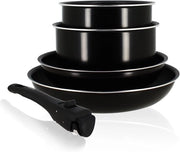 Set di 5 Padelle - Induttivamente compatibile - Alluminio - Nero