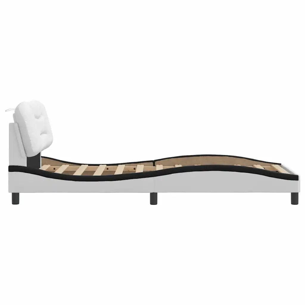 Giroletto senza Materasso Hvar Bianco e Nero 90x200 cm 3207980
