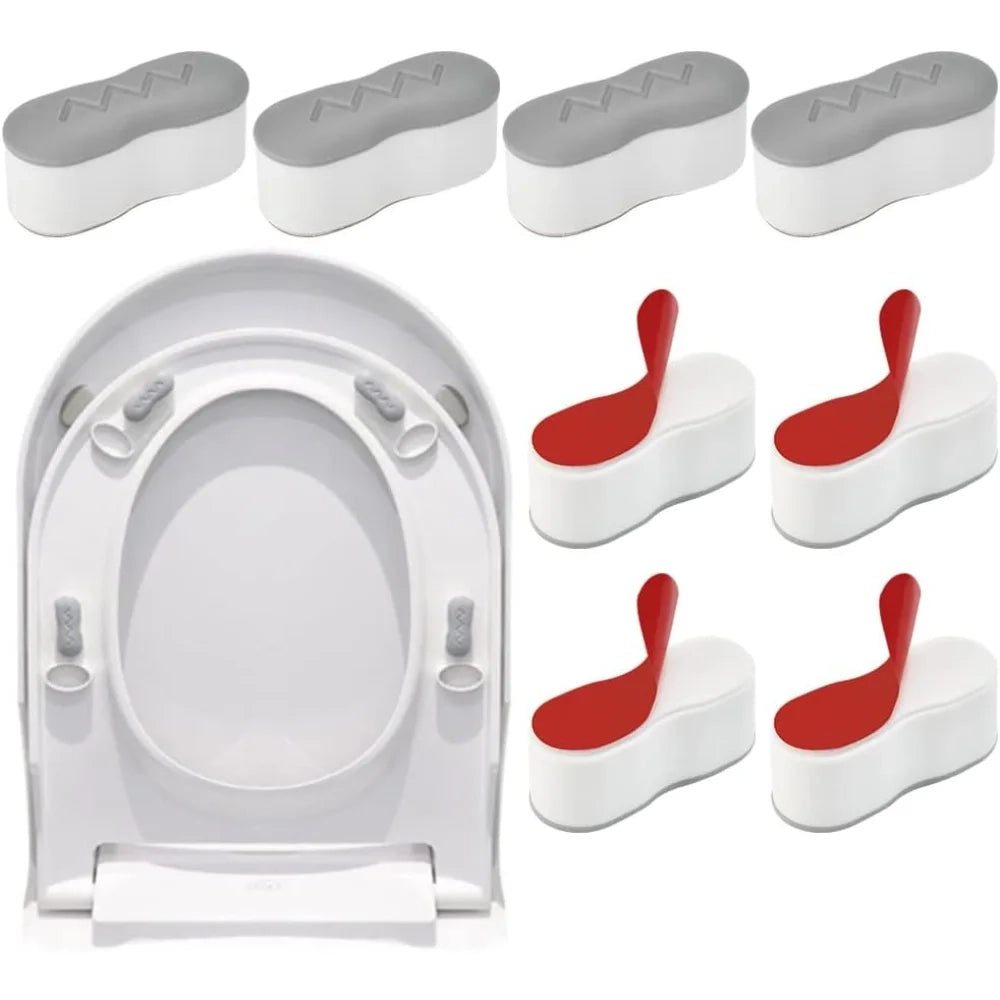 Laishunhe paracolpi per sedili wc, 8 pezzi bianca tampone sedile