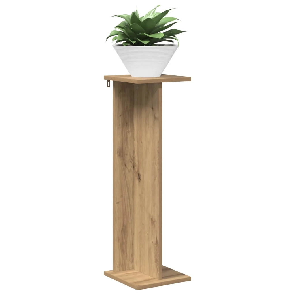 Supporto per piante 2 pz Rovere Artigianale 25 x 25,5 x 80,5 cm 899657