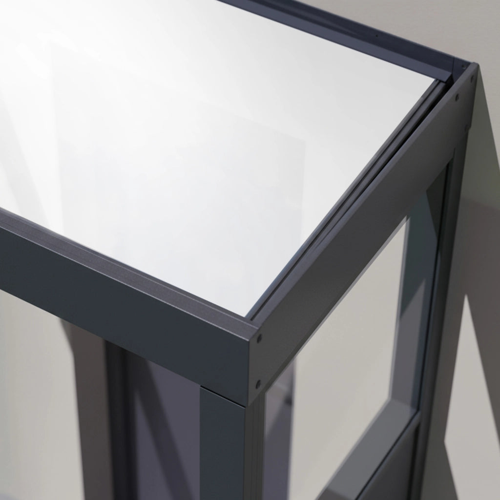 Canopia Sophia Pensilina Da Esterno  215X95 cm + Parete laterale Grigio / Opal Bianco