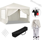 Tenda da Festa Pop-up - 4 Pali - Lato Aperto - Bianco
