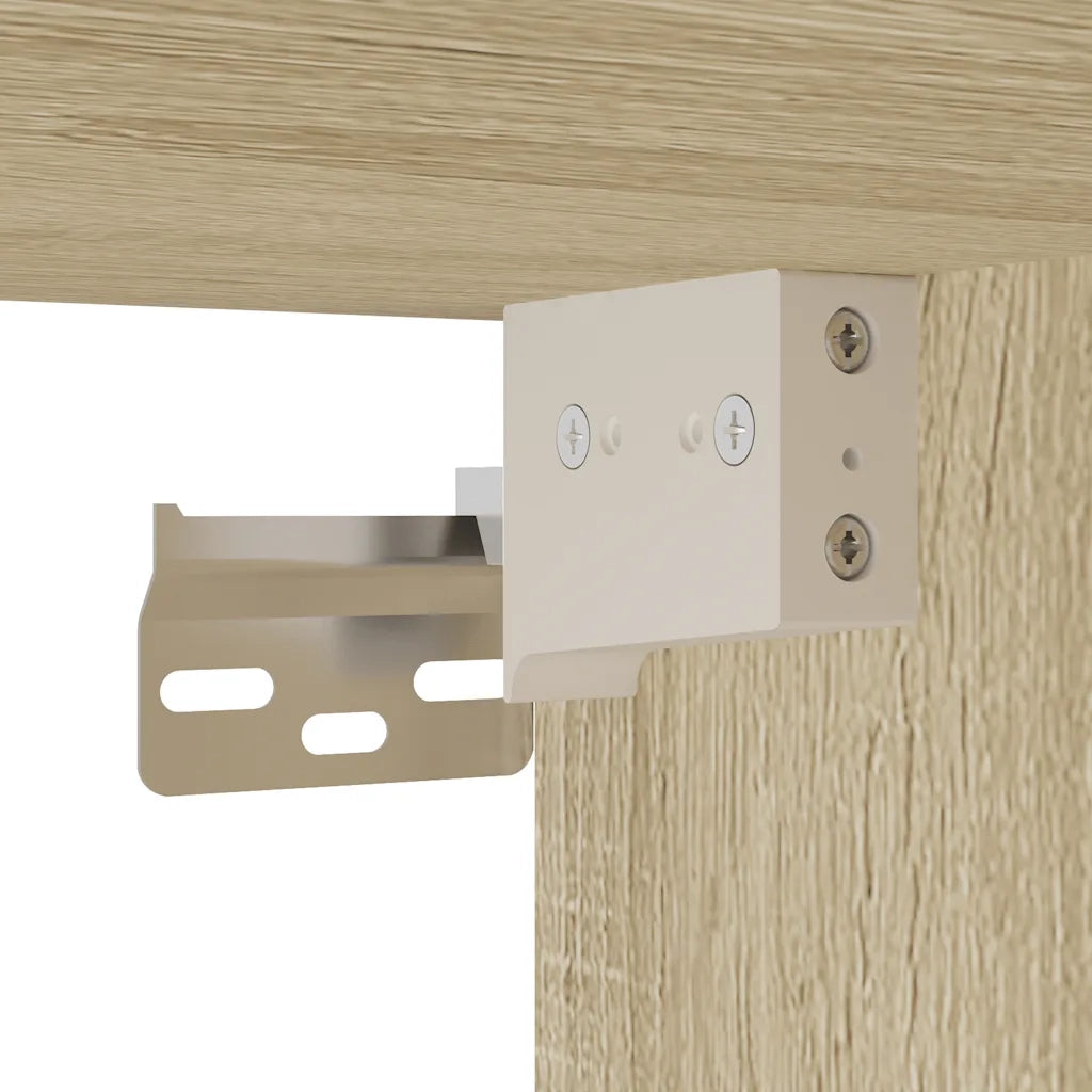Set Mobili da Bagno | Armadio da bagno 3 pz Rovere Sonoma in Legno Multistrato