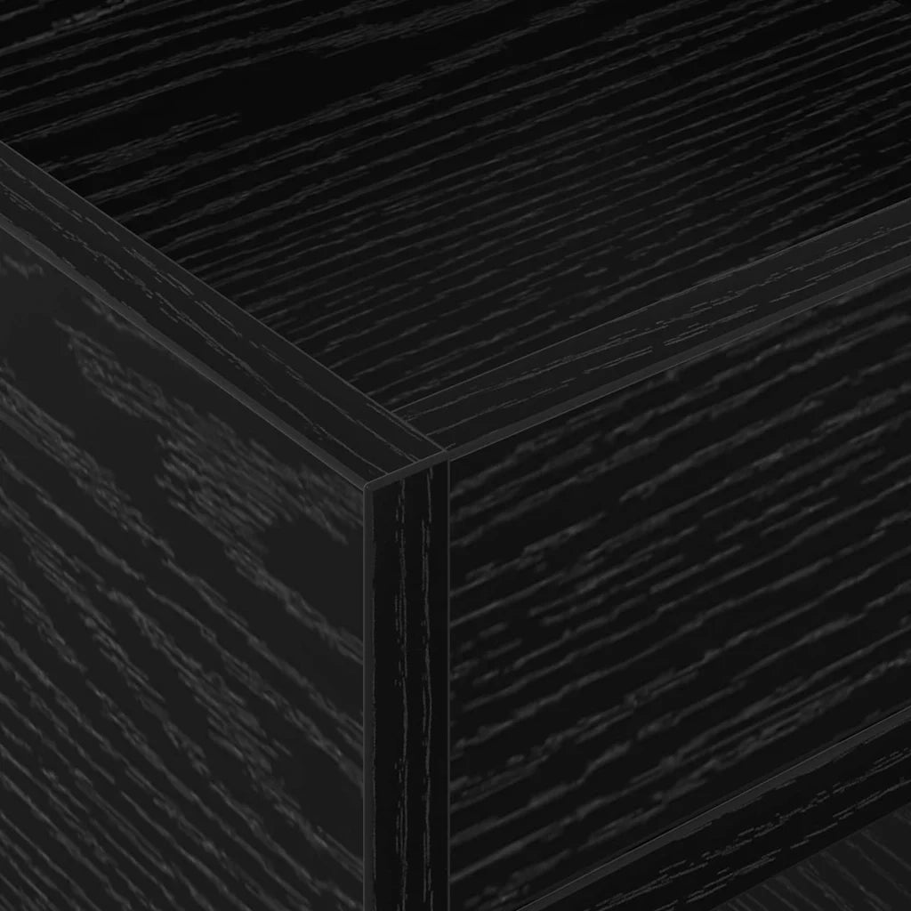 Tavolino 2 pcs Rovere Nero 30 x 30 x 56 cm Legno multistrato 890931