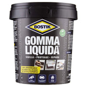 Gomma Liquida Sigillante Impermeabile 750 ml Elastica e Verniciabile per Riparazioni e Rivestimenti Interni ed Esterni Bostik UHU Bison