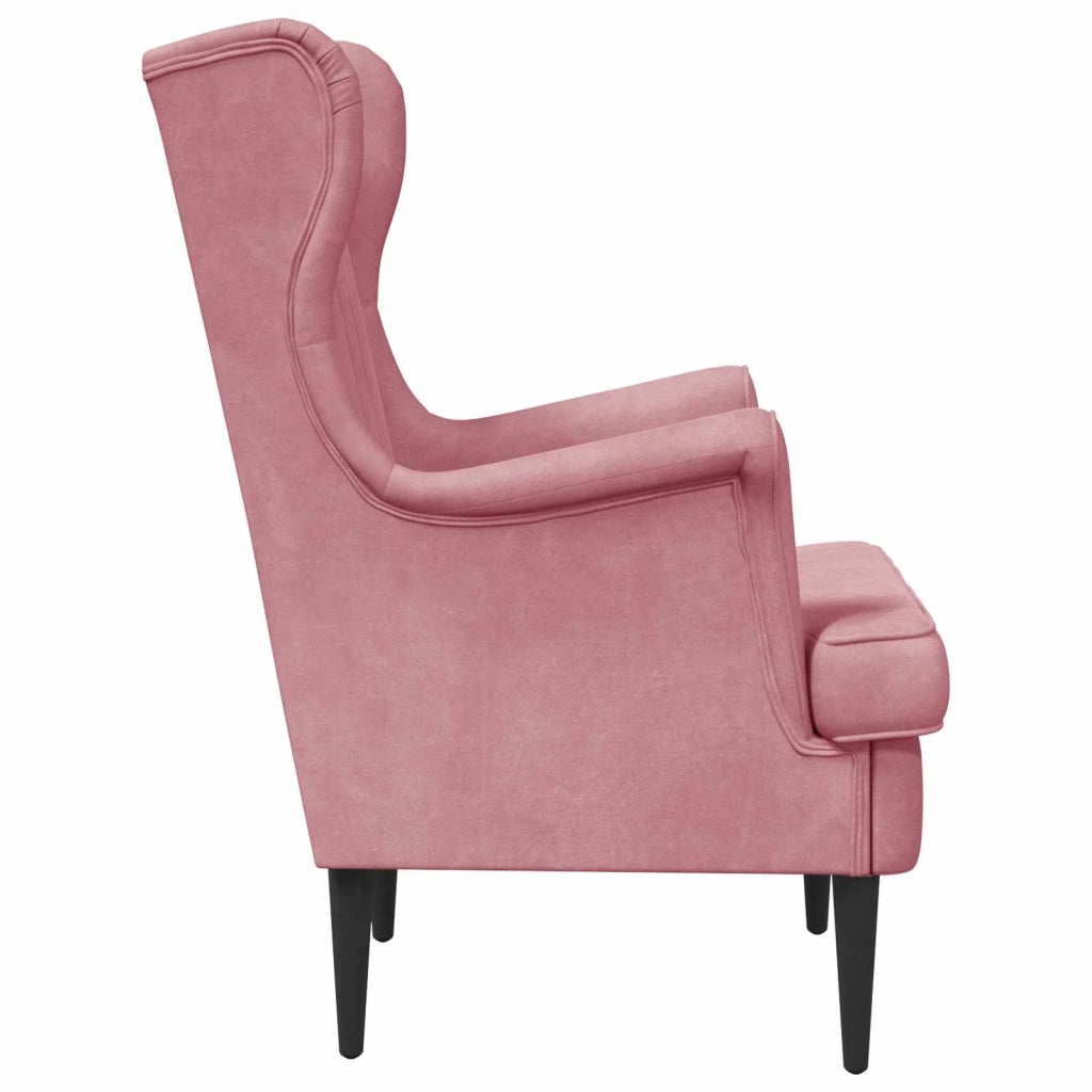 Poltrona | Sedia Relax Rosa Velluto