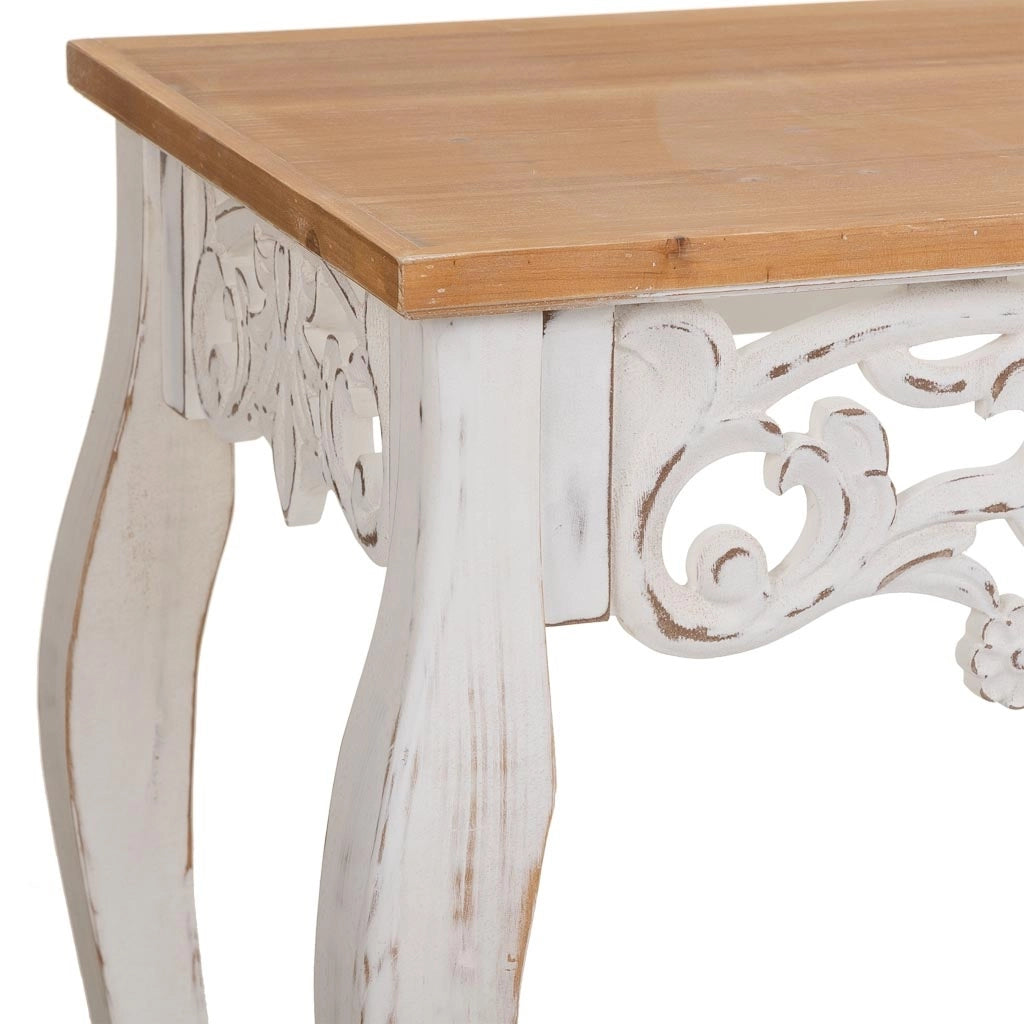 Mobile da ingresso in legno marrone 111x40x77h