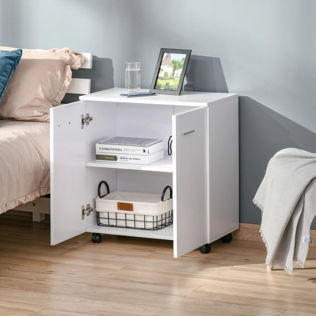 Mobile da soggiorno con 2 ante e ripiani ¨C Minimal ¨C Bianco 60x35x65 cm