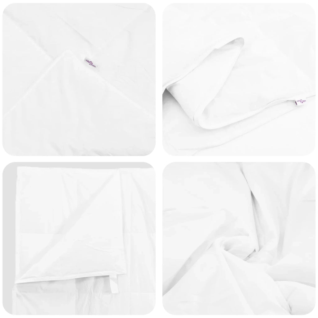 Piumone | Duvet Invernale con cuscino 2 pz Bianco Piuma d'anatra