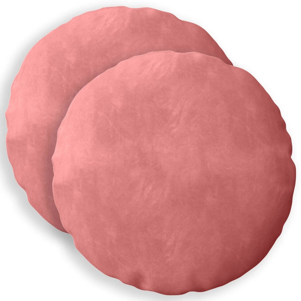 Cuscino con cuscino HEERLEN 2 pz Rosa Velluto 928697