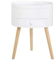 Cassettiere Scandinava - robusta e compatta - design lineare e stile in tempo - moderno MDF - bianco - 38x38x50 cm