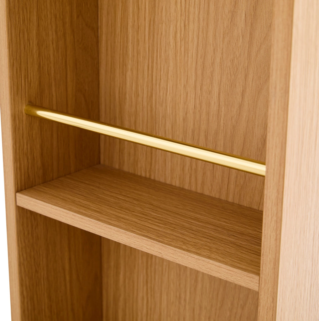 Isola cucina con bancone girevole 360¡ã e LED, rovere HAVRYA