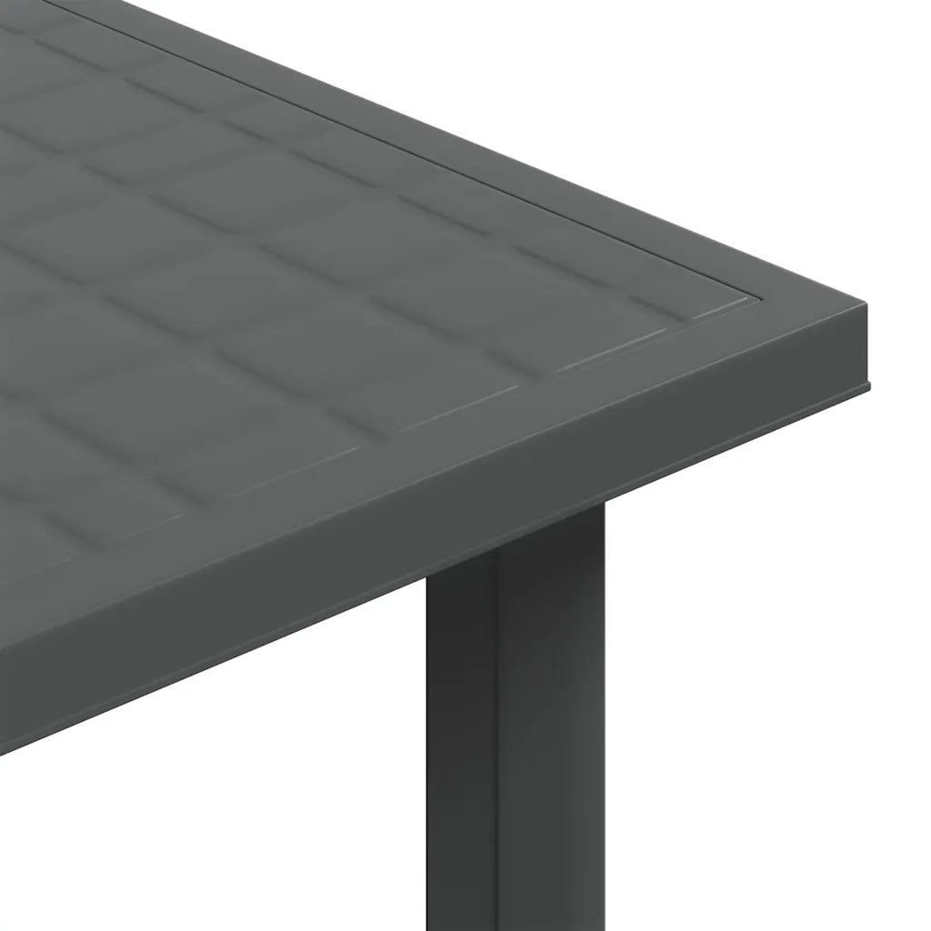 Tavolo da Giardino | Tavolino da esterno Antracite 80x75x72 cm in Plastica