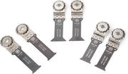 Lame Za e-Cut Extra Lunghe per Multitool - Set da 6 per Legno e Metallo