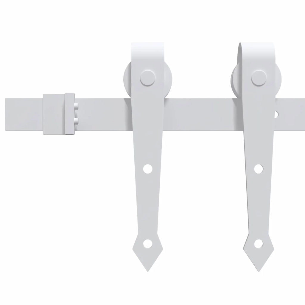 Porta scorrevole Naturale e Bianco 100 x 210 cm 3445175