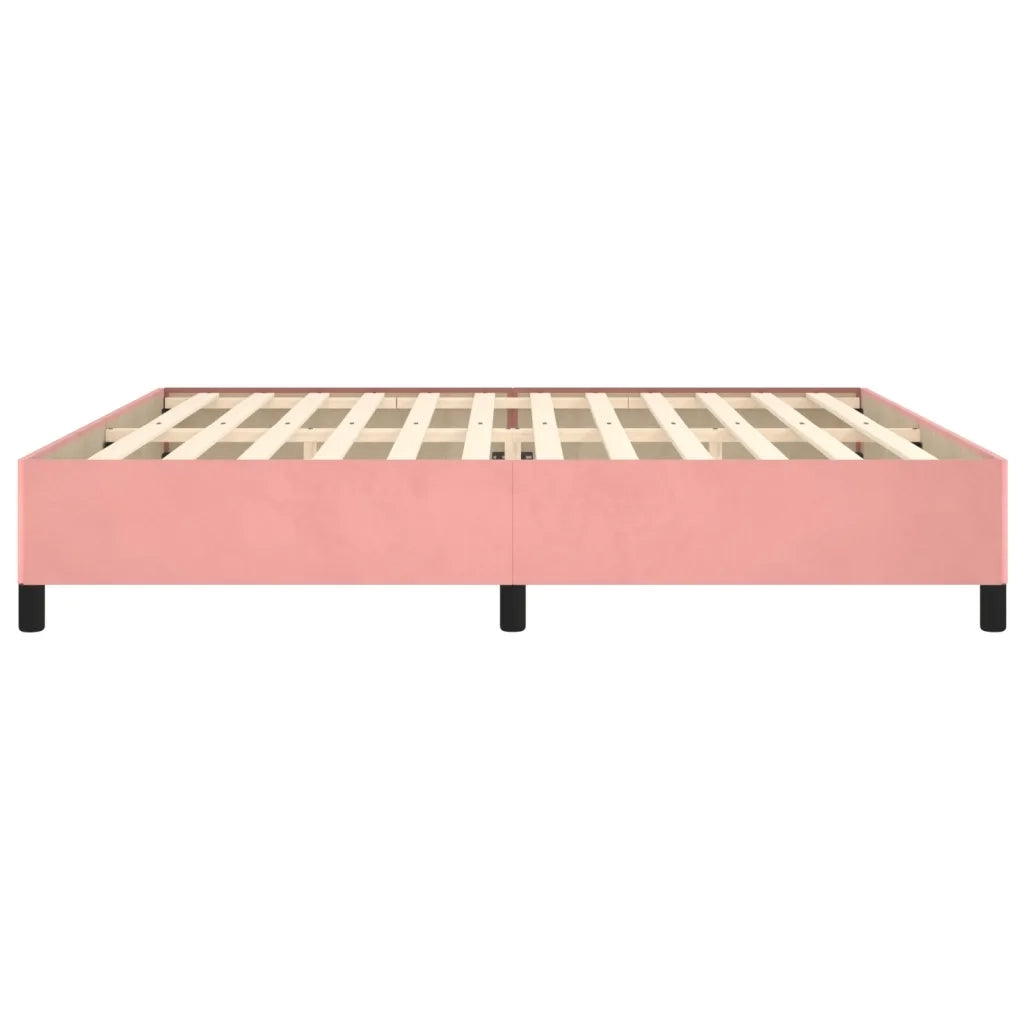 Giroletto-Struttura Letto Rosa 200x200 cm in Velluto 133024