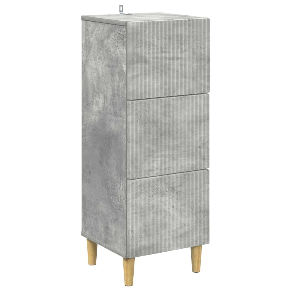Mobile con Cassetti Grigio Cemento 33 x 34,5 x 90 cm 894618