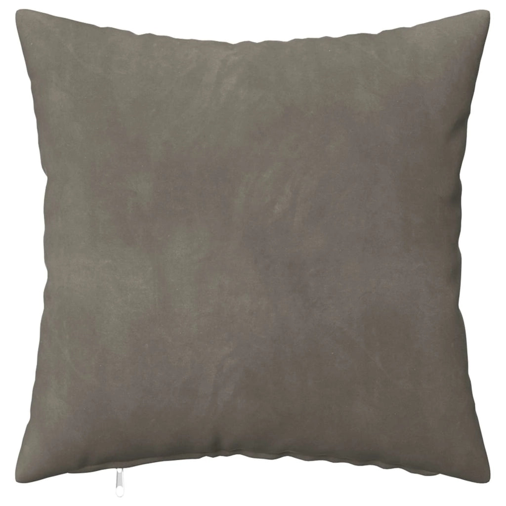 Federa 2 pcs HEERLEN Grigio Chiaro 30 x 30 cm Velluto 907367