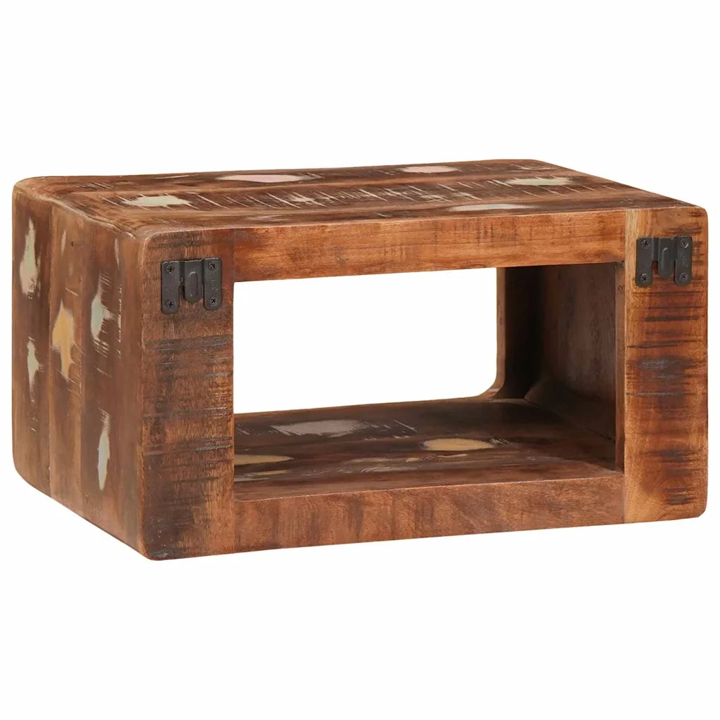 Comodino 2 pcs Marrone Legno Recuperato Massello 4104580