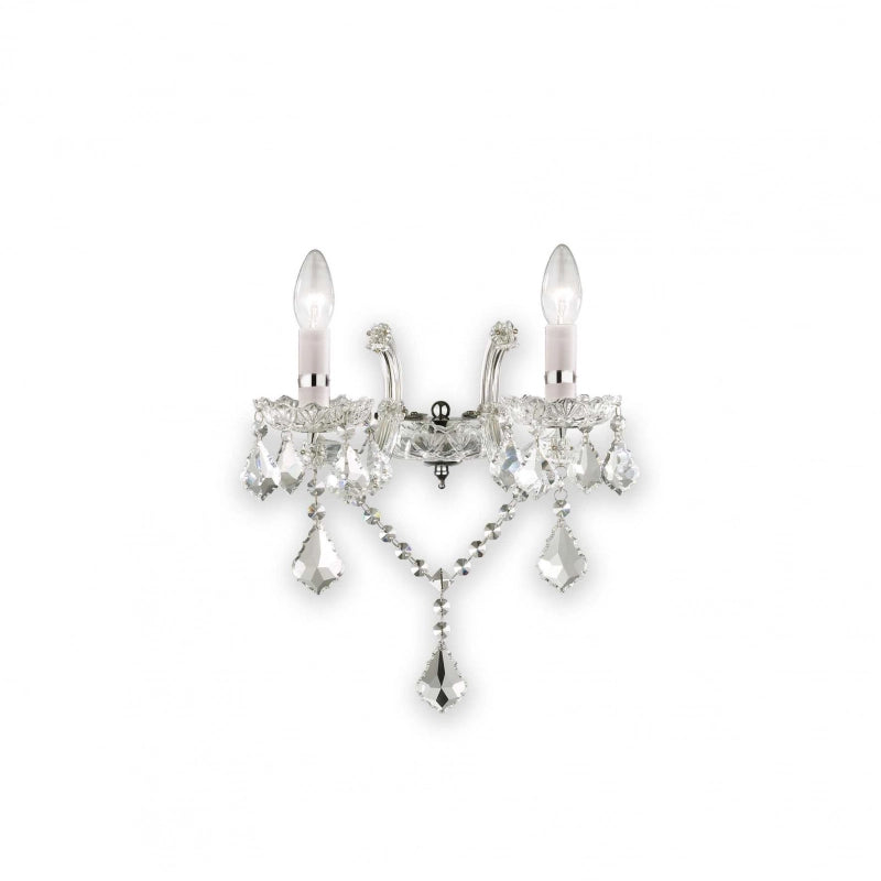 Lampada Da Parete Florian Ap2 Cromo Ideal-Lux