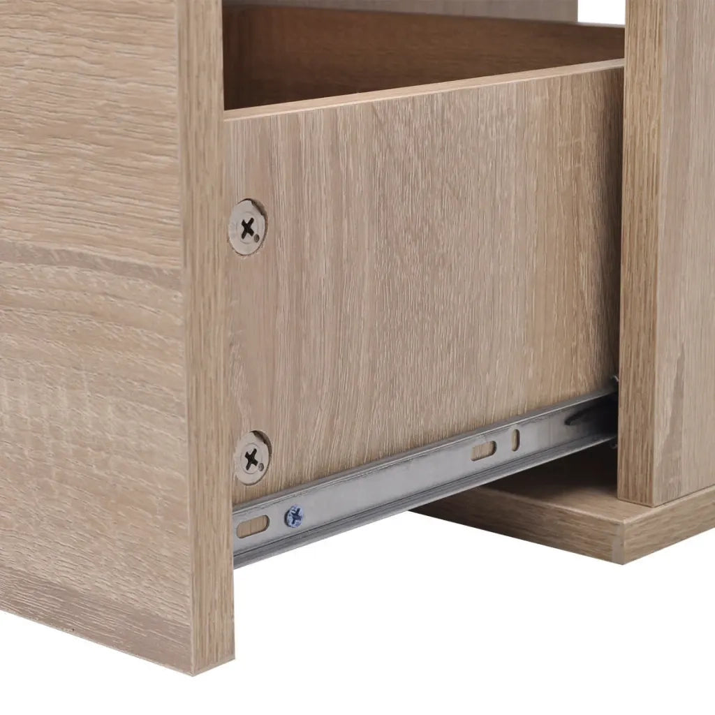 Set Mobili da Bagno 11 pz con Lavabo e Rubinetto Beige 273688