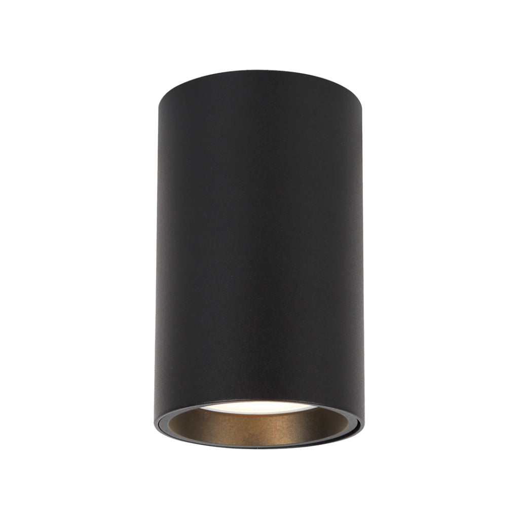 Spot soffitto nero tondo 10cm GU10 8W Genesis Milagro