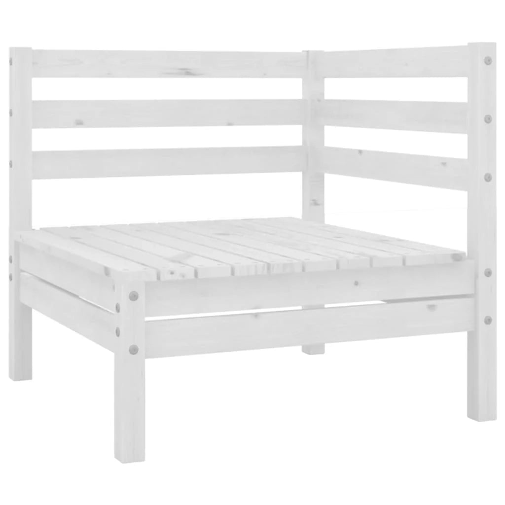 Set di mobili da giardino mobili da esterno 7 pezzi legno di pino massiccio bianco 02_0017404