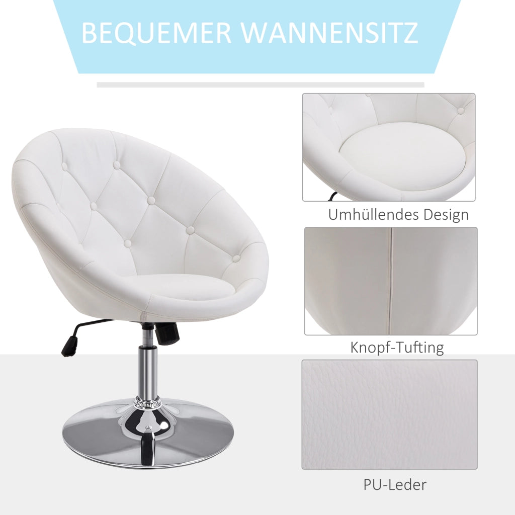 Poltrona Relax in Pelle ¨C Minimal ¨C Bianco