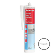 Silicone acetico universale fischer 280 ml *** colore- trasparente , confezione 1