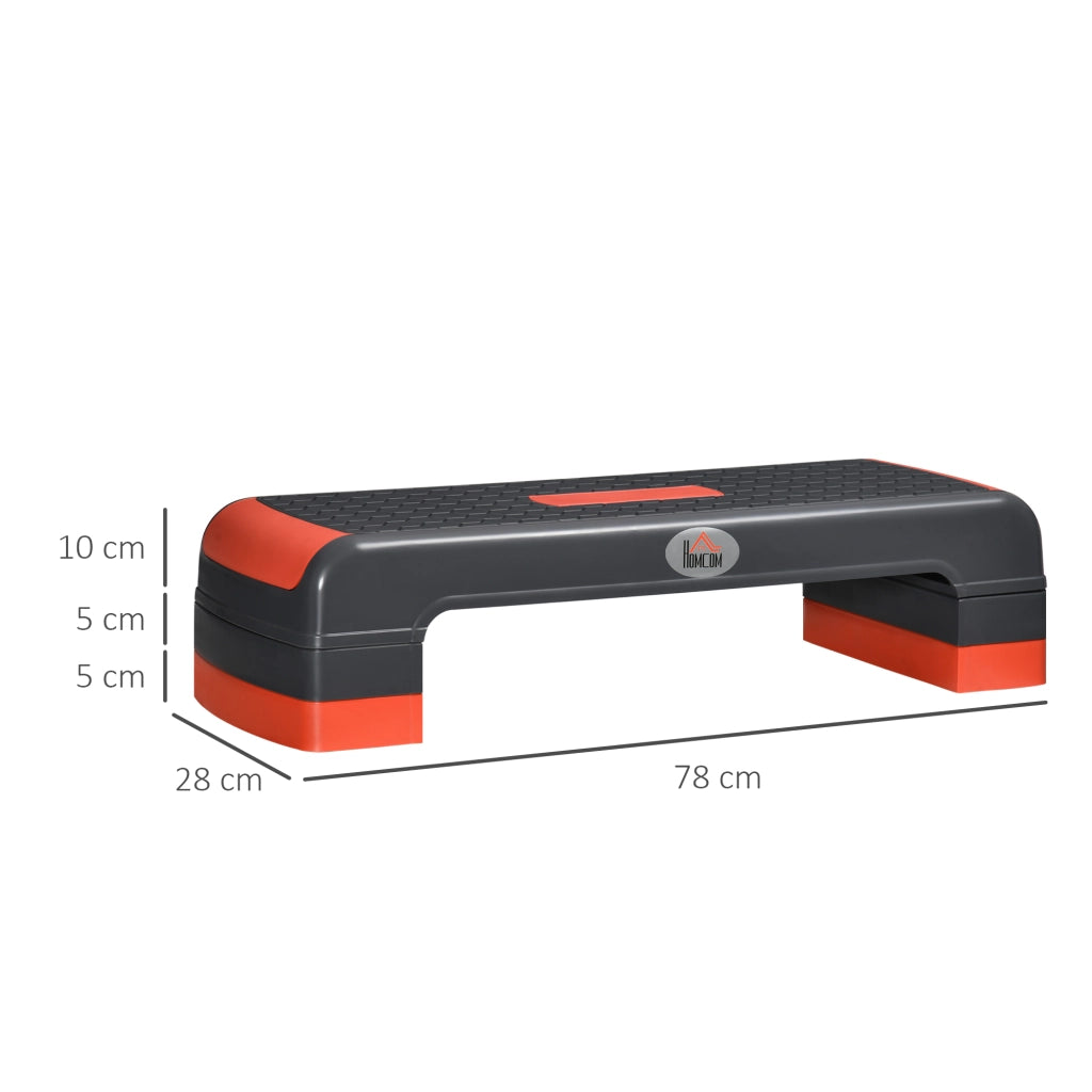 Stepper Aerobico Regolabile ¨C Zephmum ¨C Rosso e Nero