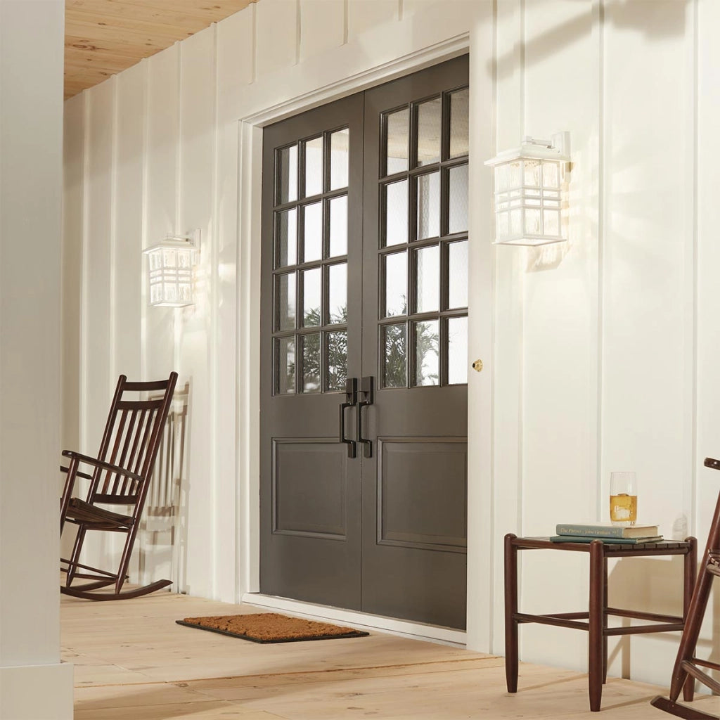 Applique esterno bianco E27 60W Beacon Square Kichler