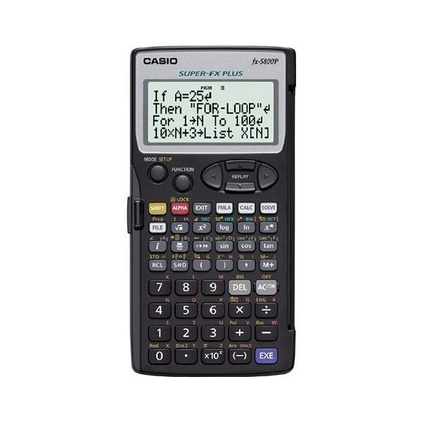 Calcolatrice scientifica fx series natural v.p.a.m. black fx 5800p - FX-5800P