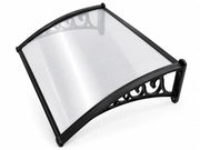 Pensilina Policarbonato per pioggia Alveolare Trasparente Cm 100x150