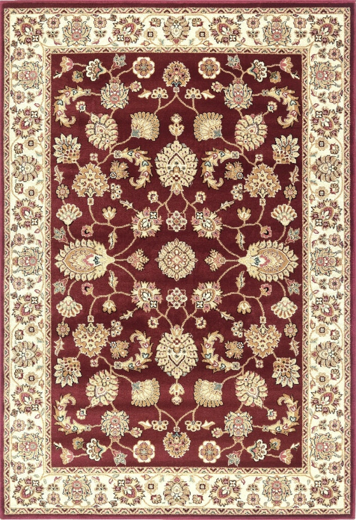 Tappeto BABIL cm.80x240 disegno classico orientale colore rosso e crema