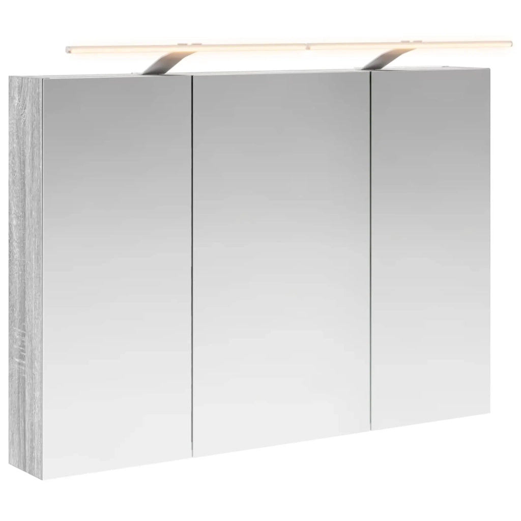 Mobiletto per specchio da bagno Grigio Sonoma 889132