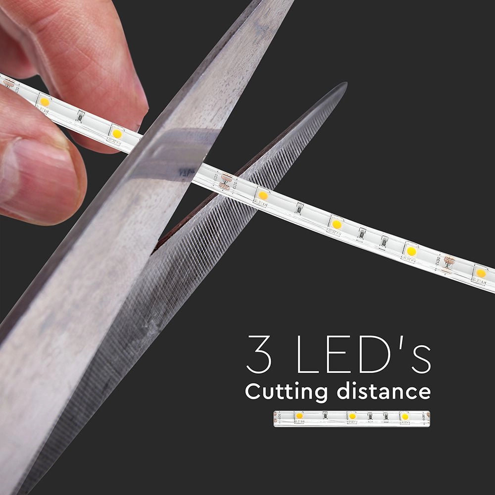 Striscia LED SMD5050 30 LED 3000K IP65 6W/m 500lm Bobina 5m – V-TAC – VT-5050 30-IP65-N