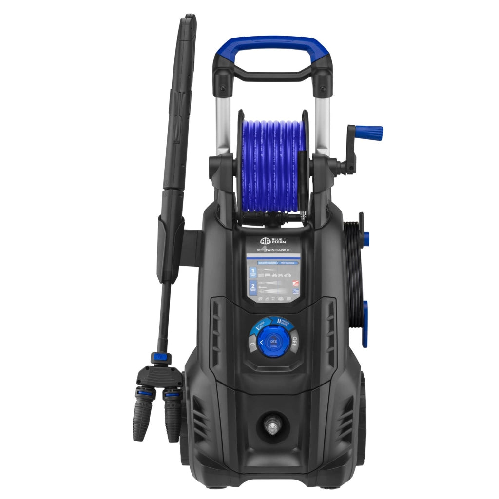 AR Blue Clean e-4 Twin Flow D Idropulitrice ad Alta Pressione con Doppia Pompa e Power Brush (2500 W, 150 bar, 810 l/h)
