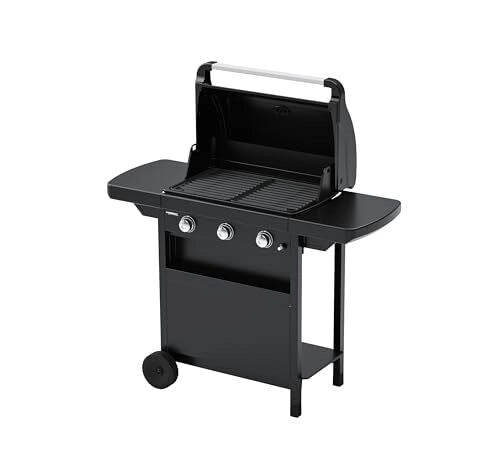 Campingaz 2181054 1 Series Compact Barbecue Carrello Gas 3 Fuochi 7500 W con Griglia e Termometro colore Nero