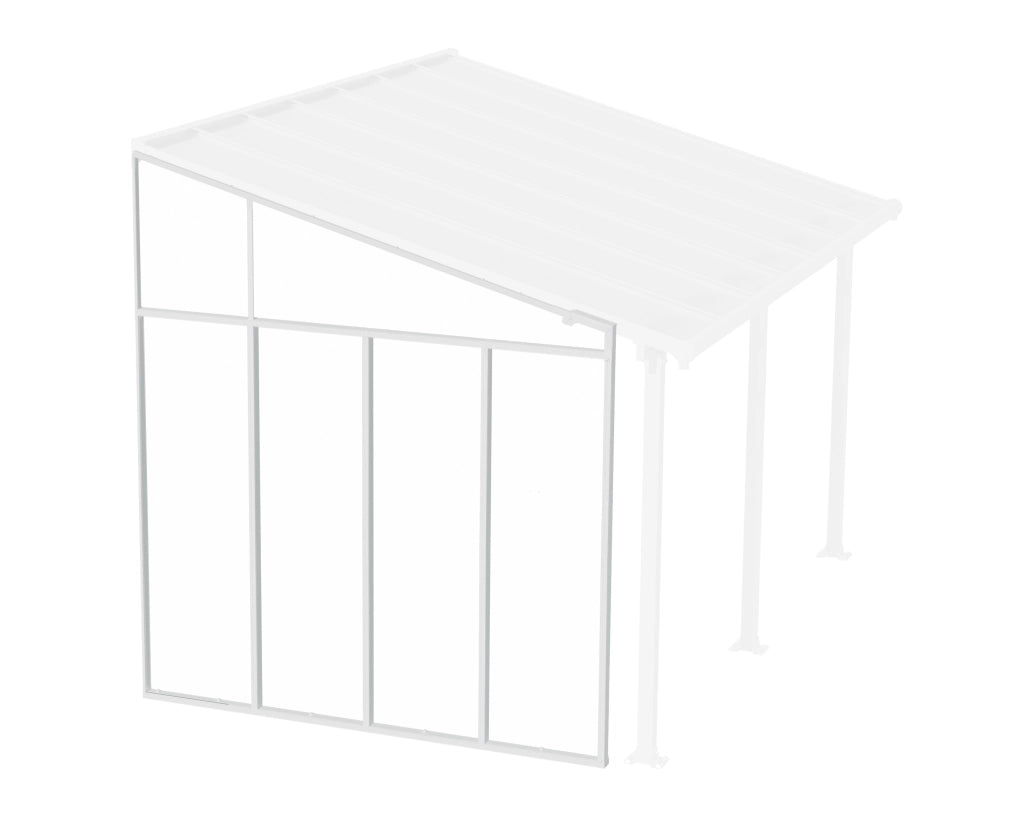 Parete laterale 3m Pergola Bianco