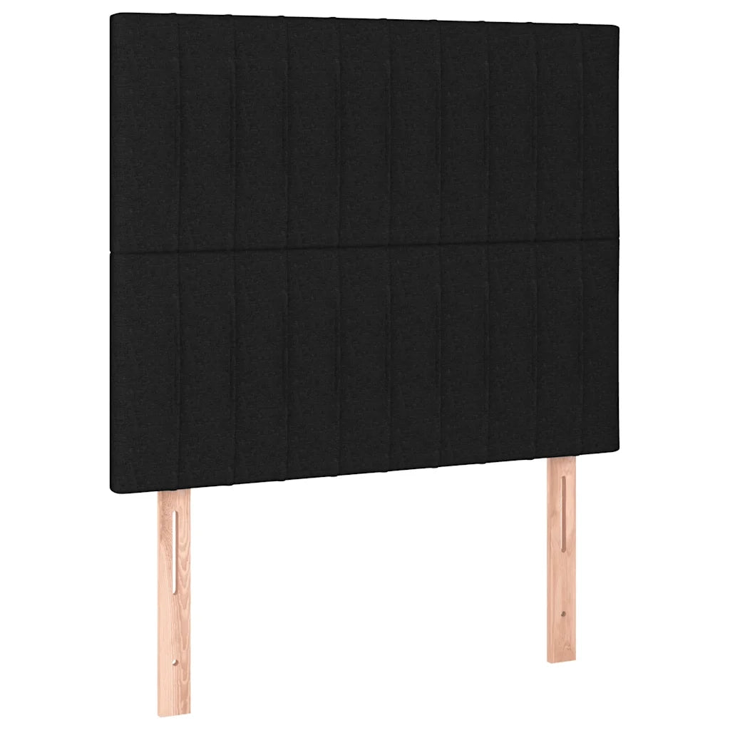 Giroletto senza Materasso-Struttura Letto Nero 90x190 cm in Tessuto 328184
